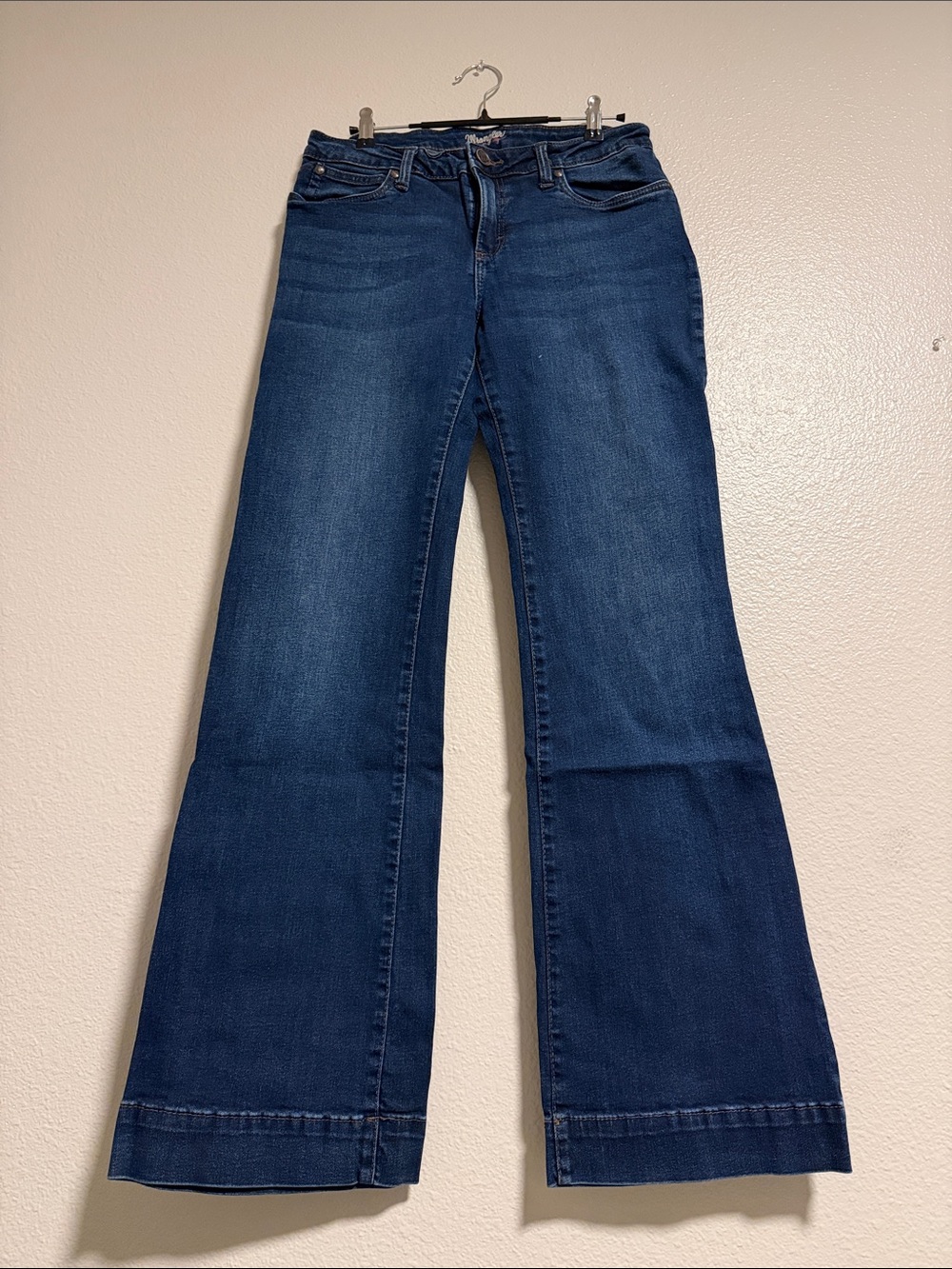 Wrangler Deep Indigo Wide-Leg Jeans